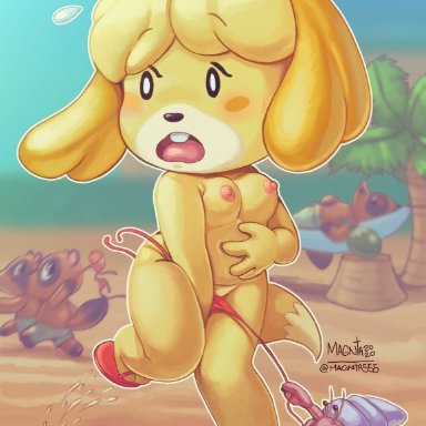 magnta, isabelle (animal crossing), timmy nook, tom nook (animal crossing), tommy nook, animal crossing, nintendo, arthropod, canid, canine, canis, crustacean, domestic dog, malacostracan, mammal