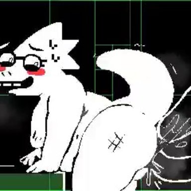 sylverow0, alphys, undertale, undertale (series), lizard, reptile, scalie, 3 frame animation, anal, anal juice, anal penetration, anthro, anthro penetrated, belly, big breasts