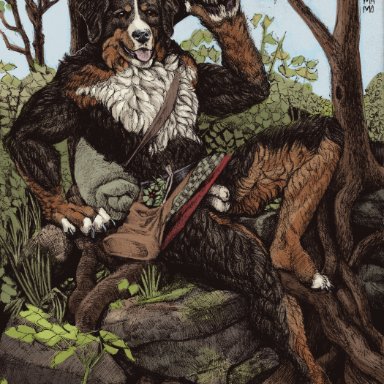 momamo, meech (momamo), dnd homebrew, dungeons and dragons, hasbro, wizards of the coast, bernese mountain dog, canid, canine, canis, domestic dog, mammal, molosser, mountain dog, swiss mountain dog