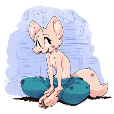 fuel (artist), skye (zootopia), disney, zootopia, arctic fox, canid, canine, fox, mammal, 3 toes, ambiguous gender, anthro, barefoot, biped, black nose