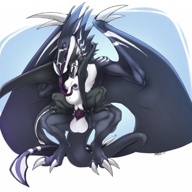 decent., zera stormfire, dragon, glaive wyvern, scalie, wyvern, anthro, anthro on feral, balls, bestiality, bodily fluids, breasts, claws, cum, cum in pussy