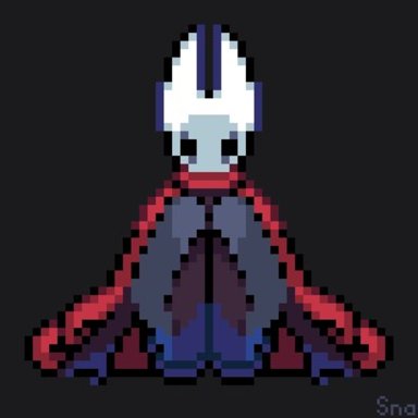 snaif, hornet (hollow knight), hollow knight, team cherry, arthropod, blush, breasts, cloak, clothing, female, genitals, mostly nude, presenting, pussy, red cloak