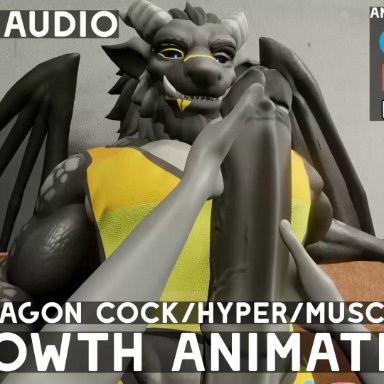 interz, dragon, anthro, big penis, duo, erection, expansion, first person view, genitals, growth, huge penis, hyper, hyper genitalia, hyper penis, looking at viewer