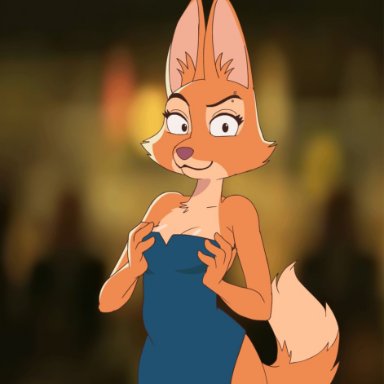bikomation, conditional dnp, diane foxington, dreamworks, the bad guys, canid, canine, canis, fox, mammal, 4 fingers, anthro, athletic, athletic anthro, athletic female