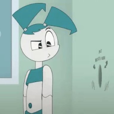 threetwigs, jenny wakeman, my life as a teenage robot, nickelodeon, humanoid, robot, robot humanoid, bodily fluids, cum, cum from mouth, cum in mouth, cum inflation, cum inside, cum on face, deep throat
