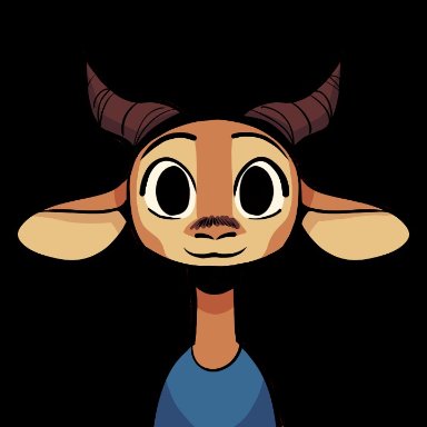 fuel (artist), chico (fuel), antelope, bovid, gazelle, mammal, 2 horns, ambiguous gender, anthro, biped, blinking, clothed, clothing, facial markings, front view