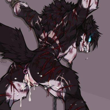 noronori, lakaiger, blizzard entertainment, warcraft, canid, canine, canis, mammal, were, werecanid, werecanine, werewolf, wolf, worgen, worgen with tail