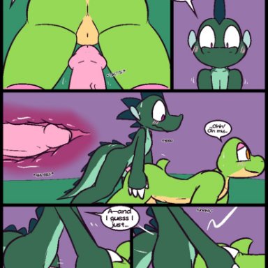 ultilix, caspar the frog, emerald (ultilix), amphibian, dragon, frog, scalie, western dragon, 4 fingers, all fours, anal, anal penetration, anthro, anthro on anthro, anthro penetrated