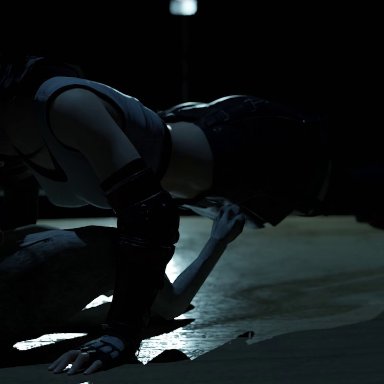 sinlesscelery, tifa lockhart, final fantasy, final fantasy vii, square enix, canid, canine, canis, domestic dog, human, mammal, bestiality, clothed, clothed sex, clothing
